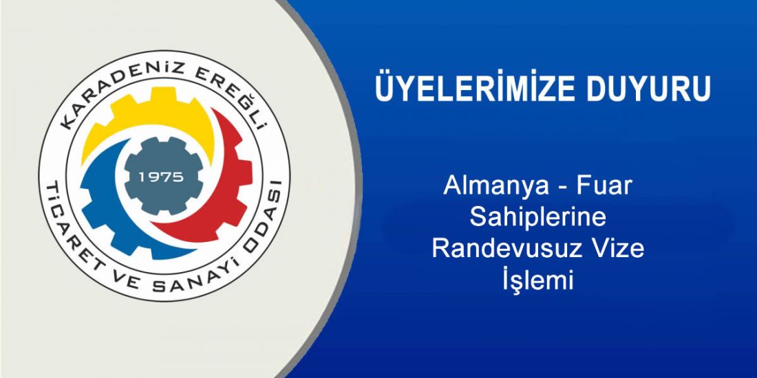 Almanya - Fuar Sahiplerine Randevusuz Vize İşlemi