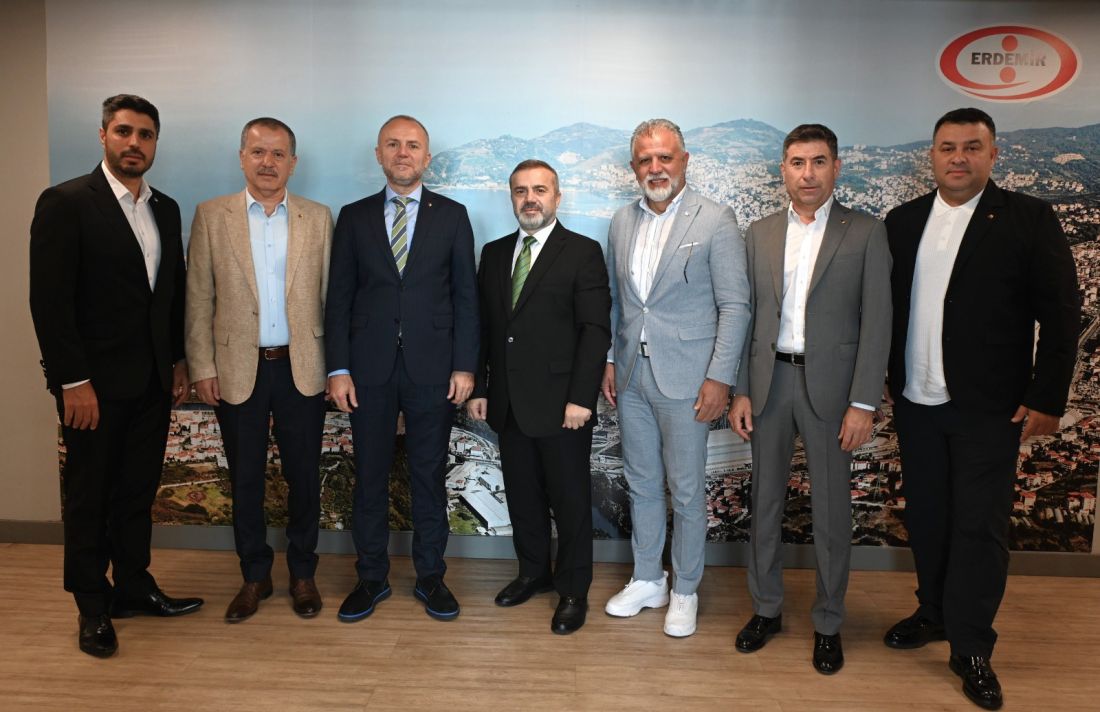 BAŞKAN KELEŞ VE YÖNETİMİ ERDEMİR GENEL MÜDÜRÜ ŞABAN YAZICI İLE TUĞAMİRAL YÜCEL KORKUT’U ZİYARET ETTİ