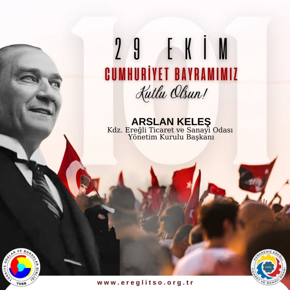 Cumhuriyetimizin yeni yaşı kutlu olsun