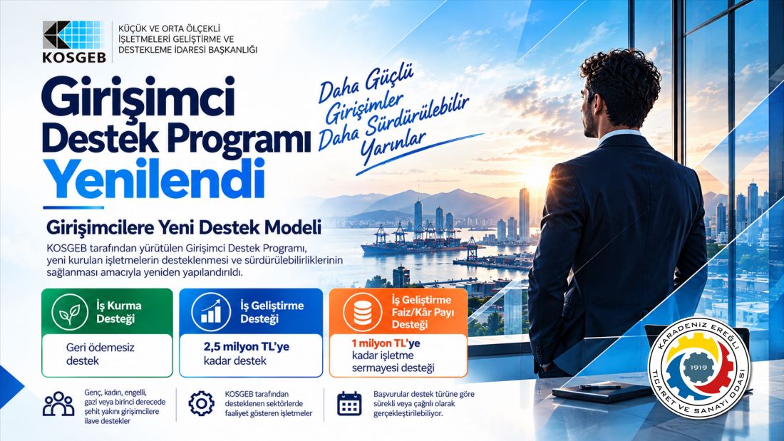 KOSGEB Girişimci Destek Programı Yenilendi