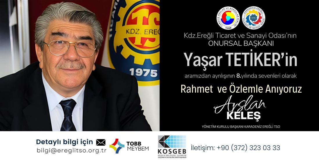 Yaşar Tetiker'in aramızdan ayrılışının 8. yılında anıyoruz