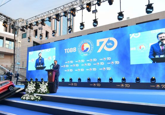 Türkiye Odalar ve Borsalar Birliği’nin 70. Kuruluş yıl dönümü Etkinliğine katılım sağladık.