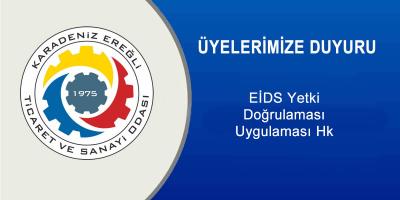 EİDS Yetki Doğrulaması Uygulaması Hk