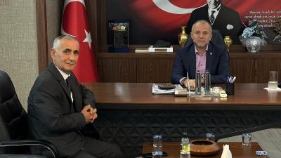 GAZETECİ ÇETİN, BAŞKAN KELEŞ'İ MAKAMINDA ZİYARET ETTİ