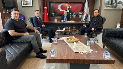 Halk Eğitim Müdürü Metin Bozkurt’tan TSO Başkanı Arslan Keleş’e ziyaret