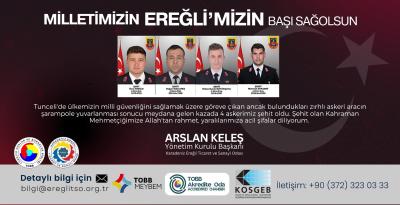 Milletimizin, Kdz.Ereğli’mizin başı sağolsun