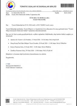 Ocak 2026 Elektronik Sohbet Toplantıları Hk.