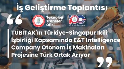 Otonom İş Makineleri Projesine Türk Ortak Aranıyor