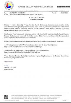 Risk Odaklı Mükellef Eğitimleri Projesi (VDK-ROME)