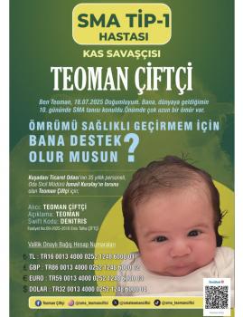 Teoman Çiftçi SMA Tip-1 duyuru