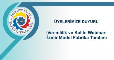 Verimlilik ve Kalite Webinarı- İzmir Model Fabrika Tanıtımı
